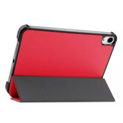 Just in Case Trifold Case hoes geschikt voor iPad mini 6 (2021) &amp; iPad mini 7 (2024) - rood