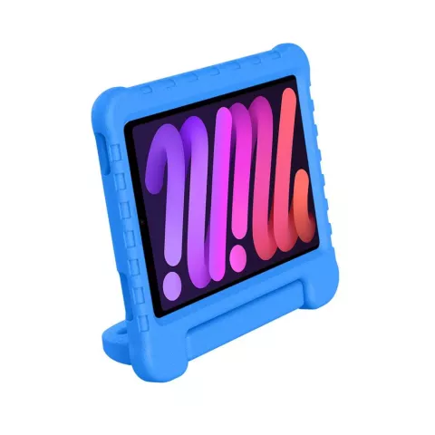 Just in Case Kids Case Ultra hoes geschikt voor iPad mini 6 (2021) &amp; iPad mini 7 (2024) - blauw