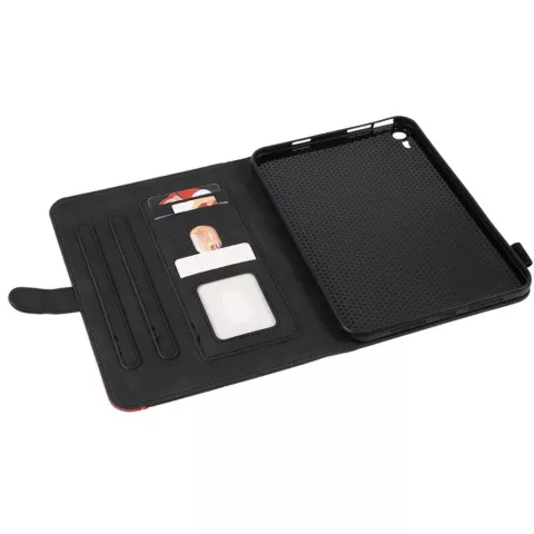 Just in Case Business Book Case hoes geschikt voor iPad mini 6 (2021) &amp; iPad mini 7 (2024) - zwart