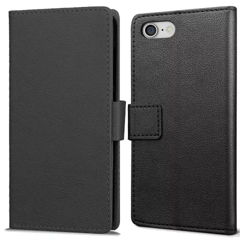 Just in Case Wallet Case hoesje voor iPhone SE 2020 en iPhone SE 2022 - zwart