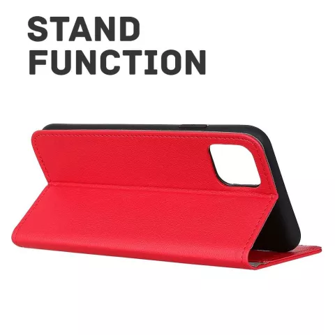 Just in Case Wallet Case hoesje geschikt voor iPhone 12 Pro Max - rood