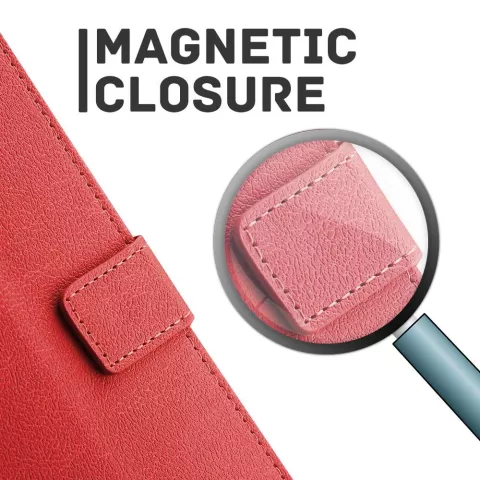 Just in Case Wallet Case hoesje geschikt voor iPhone 12 Pro Max - rood