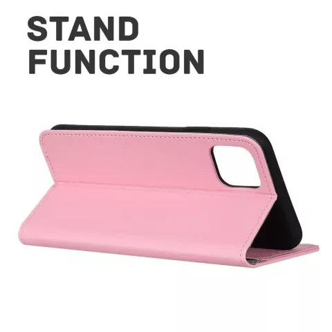 Just in Case Wallet Case hoesje voor iPhone 12 Pro Max - roze