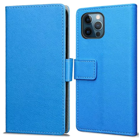Just in Case Wallet Case hoesje voor iPhone 12 Pro Max - blauw