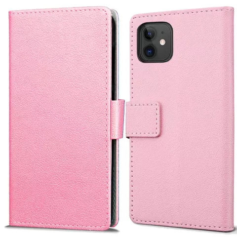 Just in Case Wallet Case hoesje voor iPhone 12 mini - roze