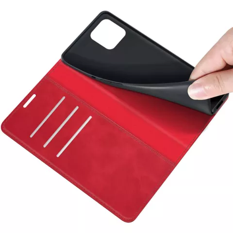 Just in Case Wallet Case Magnetic hoesje voor iPhone 12 Pro Max - rood