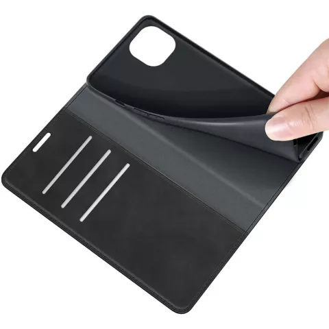 Just in Case Wallet Case Magnetic hoesje voor iPhone 13 mini - zwart