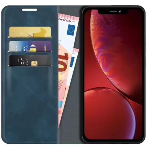 Just in Case Wallet Case Magnetic hoesje geschikt voor iPhone 13 - blauw