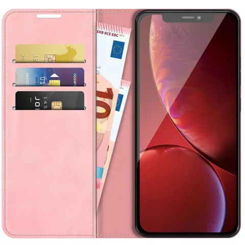 Just in Case Wallet Case Magnetic hoesje voor iPhone 13 Pro - roze