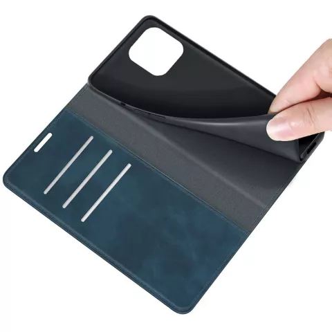 Just in Case Wallet Case Magnetic hoesje geschikt voor iPhone 13 Pro - blauw