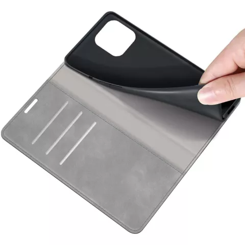 Just in Case Wallet Case Magnetic hoesje voor iPhone 13 Pro - grijs