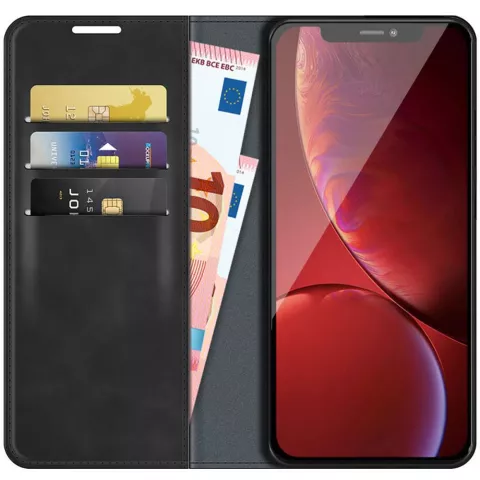 Just in Case Wallet Case Magnetic hoesje geschikt voor iPhone 13 Pro Max - zwart