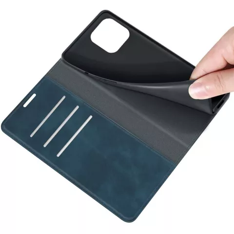 Just in Case Wallet Case Magnetic hoesje geschikt voor iPhone 13 Pro Max - blauw