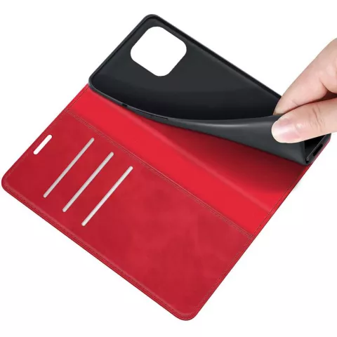 Just in Case Wallet Case Magnetic hoesje voor iPhone 13 Pro Max - rood