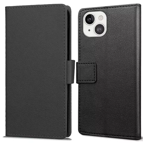 Just in Case Wallet Case hoesje geschikt voor iPhone 13 - zwart