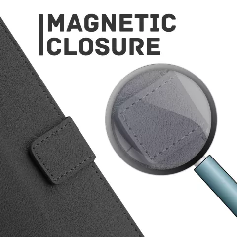 Just in Case Wallet Case hoesje geschikt voor iPhone 13 - zwart