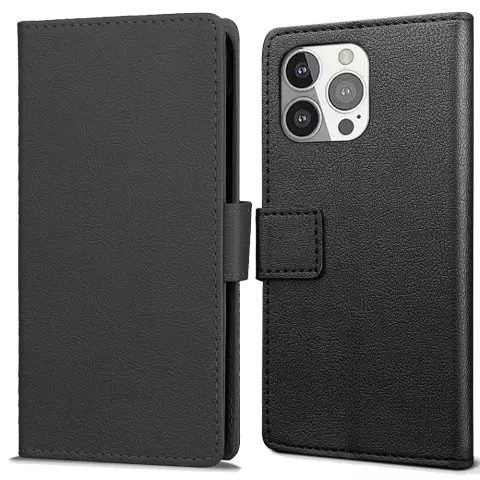 Just in Case Wallet Case hoesje voor iPhone 13 Pro Max - zwart