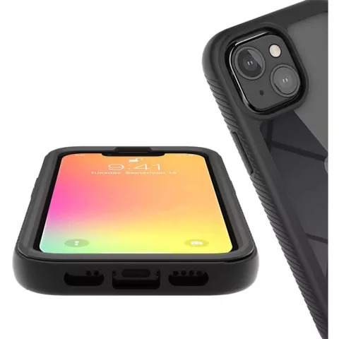 Just in Case 360 Full Cover Defense Case hoesje voor iPhone 13 mini - zwart
