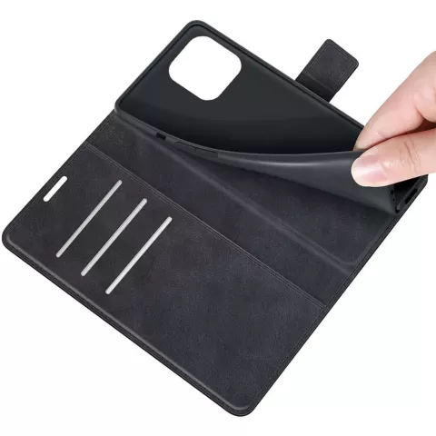 Just in Case TPU Wallet Case Magnetic hoesje geschikt voor iPhone 13 Pro - zwart