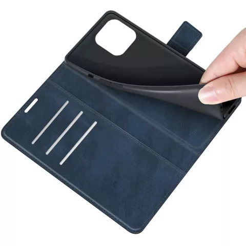 Just in Case TPU Wallet Case Magnetic hoesje voor iPhone 13 Pro - blauw