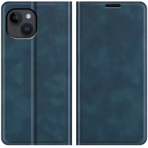 Just in Case Wallet Case Magnetic hoesje geschikt voor iPhone 14 - blauw