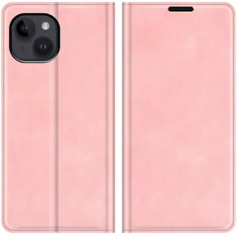 Just in Case Wallet Case Magnetic hoesje geschikt voor iPhone 14 Plus - roze