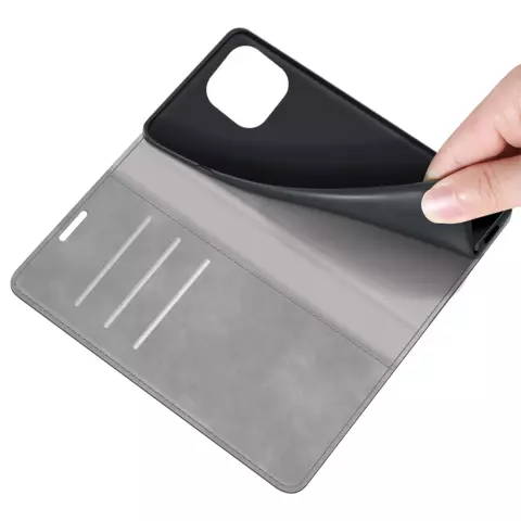 Just in Case Wallet Case Magnetic hoesje voor iPhone 14 Plus - grijs