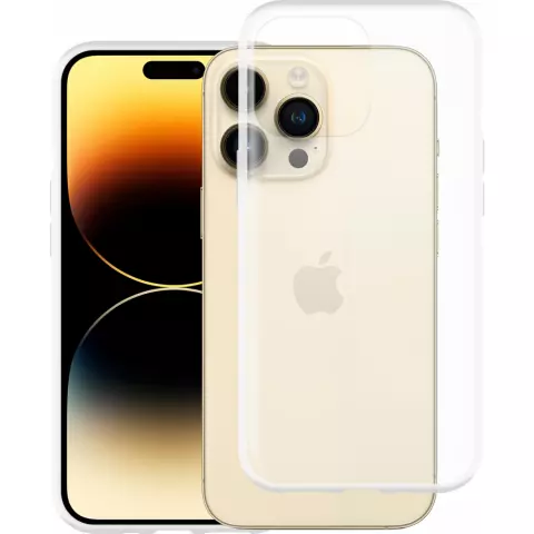 Just in Case Soft TPU Case hoesje geschikt voor iPhone 14 Pro Max - transparant