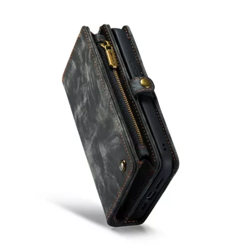 Caseme Vintage Portemonnee hoesje voor iPhone 14 - zwart