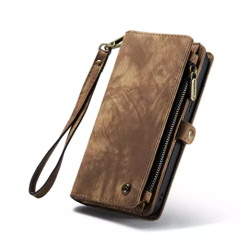 Caseme Vintage Portemonnee hoesje geschikt voor iPhone 14 Plus - bruin