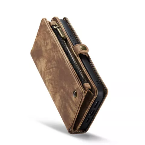Caseme Vintage Portemonnee hoesje geschikt voor iPhone 14 Plus - bruin