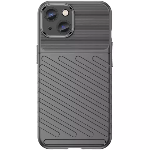 Just in Case TPU Grip Case hoesje voor iPhone 14 - zwart