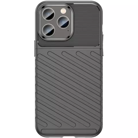 Just in Case TPU Grip Case hoesje voor iPhone 14 Pro Max - zwart