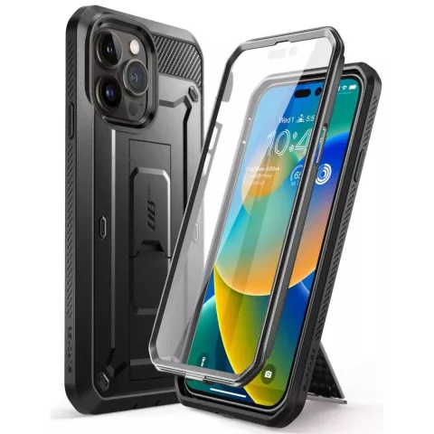Supcase Unicorn Beetle Belt Clip hoesje geschikt voor iPhone 14 Pro - zwart