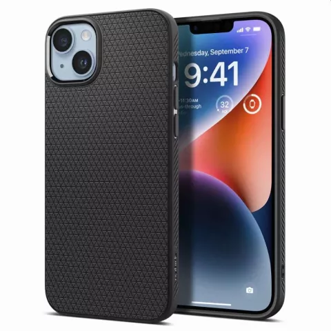 Spigen Liquid Air Case hoesje geschikt voor iPhone 14 - zwart
