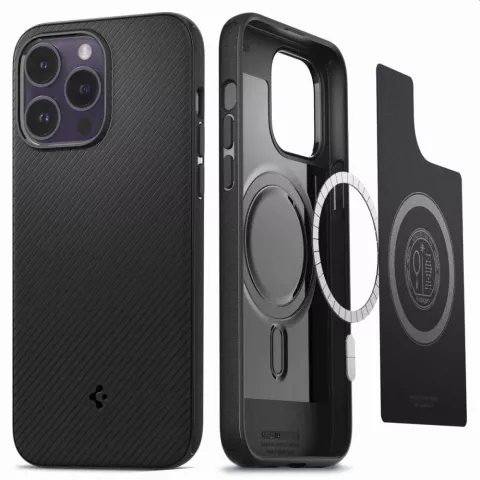 Spigen Mag Armor Case hoesje geschikt voor iPhone 14 Pro - zwart Magfit