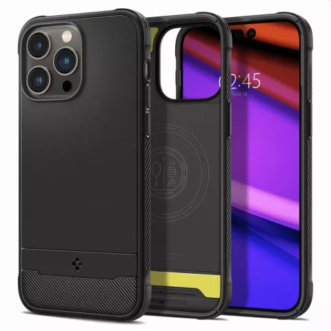Spigen Rugged Armor Mag Case hoesje geschikt voor iPhone 14 Pro - zwart Magfit