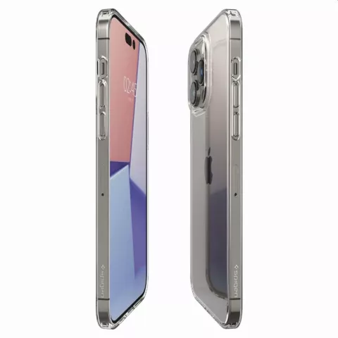 Spigen Air Skin Hybrid Case hoesje voor iPhone 14 Pro - Crystal transparant