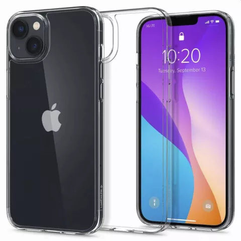 Spigen Air Skin Hybrid Case hoesje voor iPhone 14 Plus - Crystal transparant