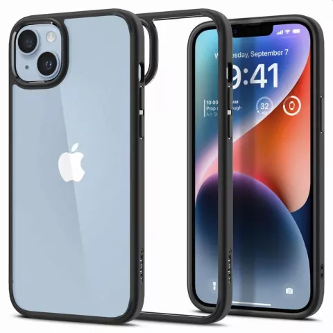 Spigen Ultra Hybrid Case hoesje voor iPhone 14 Plus - mat zwart