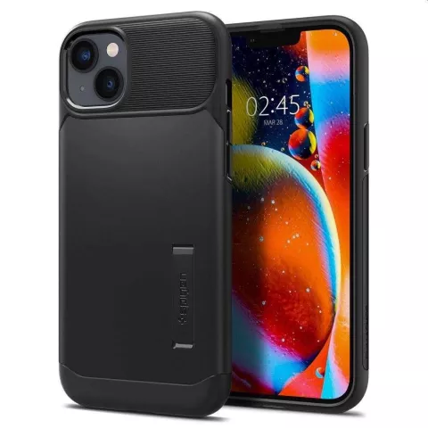 Spigen Slim Armor Case hoesje voor iPhone 14 Plus - zwart