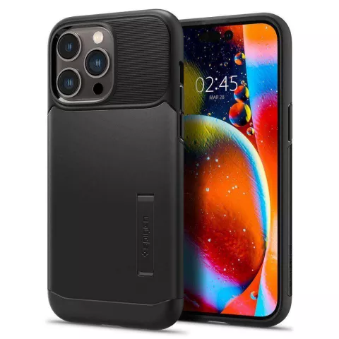 Spigen Slim Armor Case hoesje geschikt voor iPhone 14 Pro Max - zwart