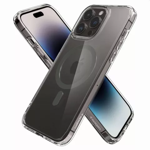 Spigen Ultra Hybrid Mag Case hoesje geschikt voor iPhone 14 Pro - Graphite