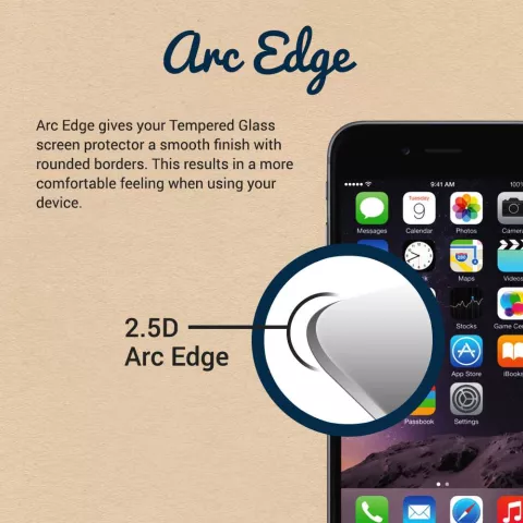 Just in Case Tempered Glass geschikt voor iPhone X en XS - gehard glas