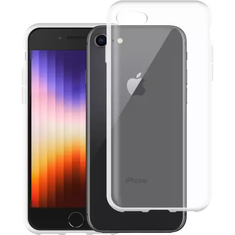 Just in Case Soft TPU case hoesje voor iPhone SE 2020 en iPhone SE 2022 - transparant