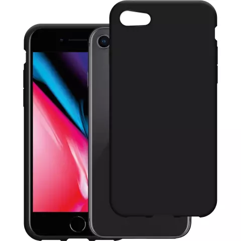 Just in Case Soft TPU Case hoesje voor iPhone SE 2020 en iPhone SE 2022 - Black