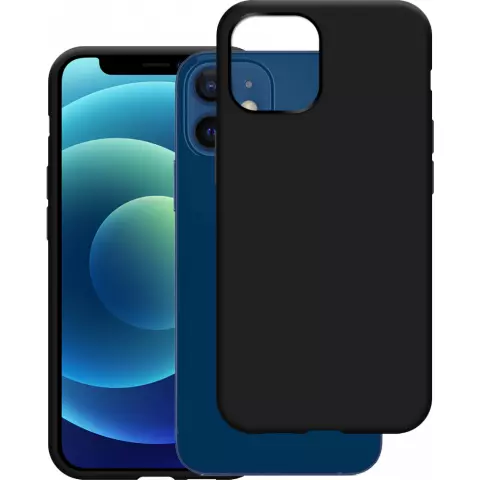 Just in Case Soft TPU Hoesje met Koord voor iPhone 12 en iPhone 12 Pro - zwart