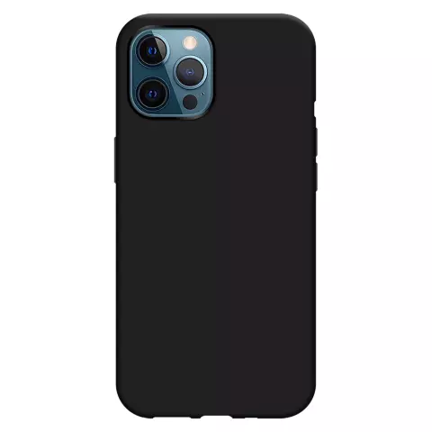 Just in Case Soft TPU Hoesje met Koord geschikt voor iPhone 12 Pro Max - zwart