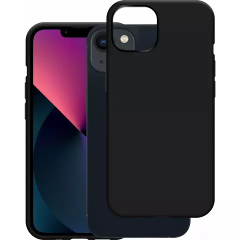 Just in Case Soft TPU Hoesje met Koord geschikt voor iPhone 13 - zwart