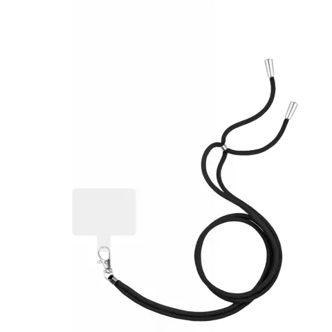 Just in Case Soft TPU Hoesje met Koord geschikt voor iPhone 13 - zwart